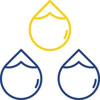 Wet Line Two Color  Icon vector