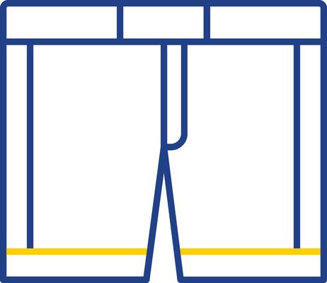 Underwear Line Two Color Icon