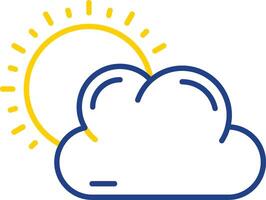 Weather Line Two Color Icon vector