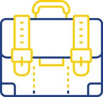 Suitcase Line Two Color  Icon vector