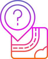 Question Line Two Color Icon vector