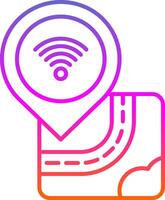 Wifi Line Two Color Icon vector