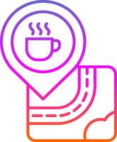 Coffee Line Two Color Icon vector