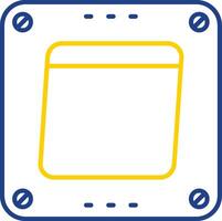 Swtich Line Two Color Icon vector
