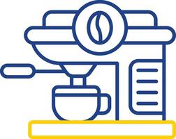 Coffee machine Line Two Color Icon vector