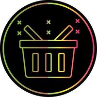 Basket Line Gradient Due Color Icon vector