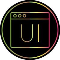 Ui Line Gradient Due Color Icon vector