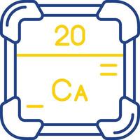 Calcium Line Two Color Icon vector