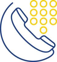 Dial Line Two Color Icon vector