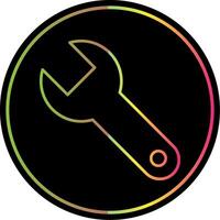 Wrench Line Gradient Due Color Icon vector