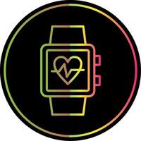 Smart Watch Line Gradient Due Color Icon vector