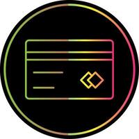 Card Line Gradient Due Color Icon vector