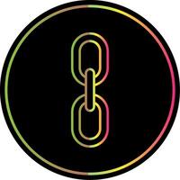 Chain Line Gradient Due Color Icon vector