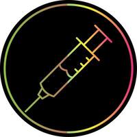 Injection Line Gradient Due Color Icon vector