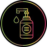 Hand Soap Line Gradient Due Color Icon vector