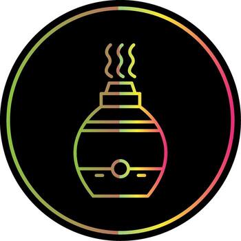 aire difusor línea degradado debido color icono vector