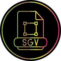 svg línea degradado debido color icono vector