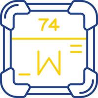 Tungsten Line Two Color Icon vector