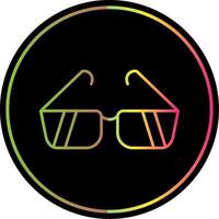 Sunglasses Line Gradient Due Color Icon vector