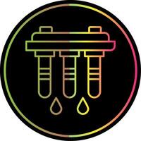 Water Filter Line Gradient Due Color Icon vector