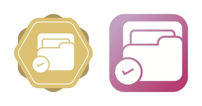 Accept Document Vector Icon