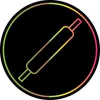 Rolling Pins Line Gradient Due Color Icon vector