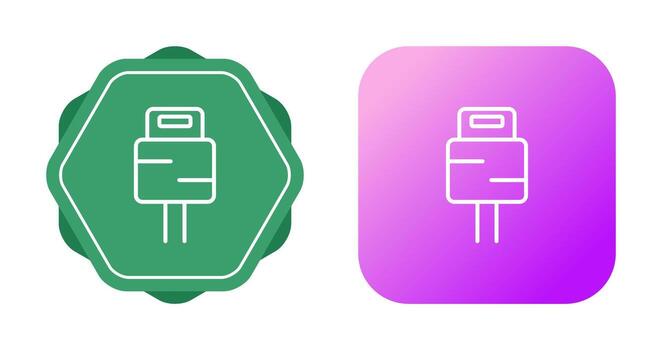icono de vector de enchufe