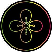 Pear Line Gradient Due Color Icon vector