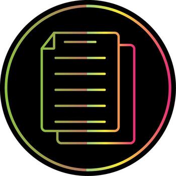 Task Line Gradient Due Color Icon vector