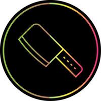 Cleaver Line Gradient Due Color Icon vector