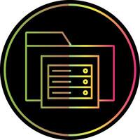 Document Line Red Circle Icon vector