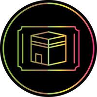 Decoration Line Gradient Due Color Icon vector