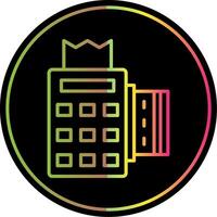 Edc Line Gradient Due Color Icon vector