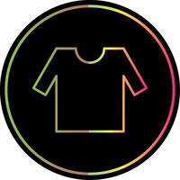 Shirt Line Gradient Due Color Icon vector