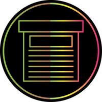 Storage Box Line Gradient Due Color Icon vector