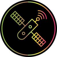 Satellite Line Gradient Due Color Icon vector