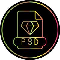 psd línea degradado debido color icono vector