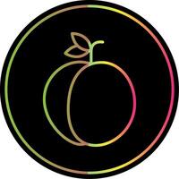 Peach Line Gradient Due Color Icon vector
