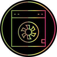 Cooler Line Gradient Due Color Icon vector