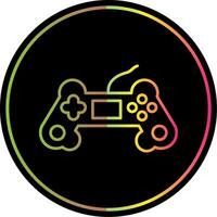 Game Controller Line Gradient Due Color Icon vector