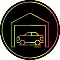 Garage Line Gradient Due Color Icon vector