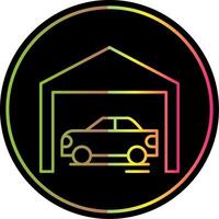 Garage Line Gradient Due Color Icon vector