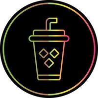 Juice Line Gradient Due Color Icon vector