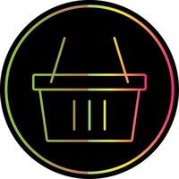 Basket Line Gradient Due Color Icon vector