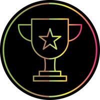 Trophy Line Gradient Due Color Icon vector