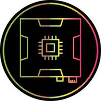 Motherboard Line Gradient Due Color Icon vector