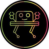 Robotics Line Gradient Due Color Icon vector