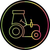 Tractor Line Gradient Due Color Icon vector