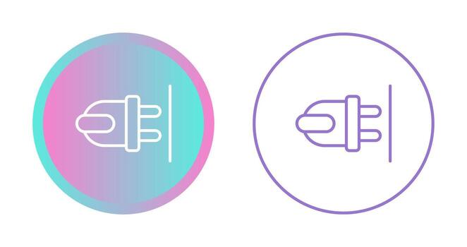 icono de vector de enchufe
