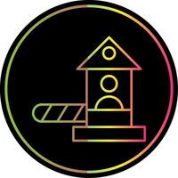 Checkpoint Line Gradient Due Color Icon vector